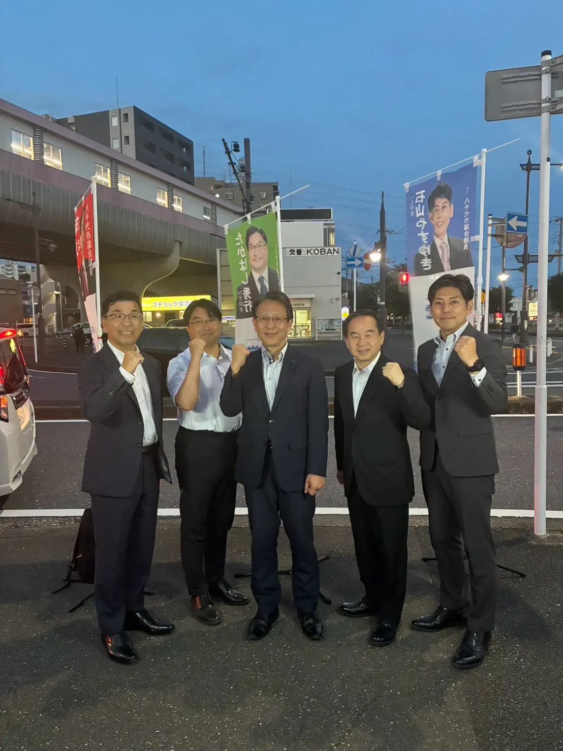 街頭演説の様子